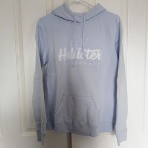 Hollister Logo Pullover Hoodie Sweatshirt Large